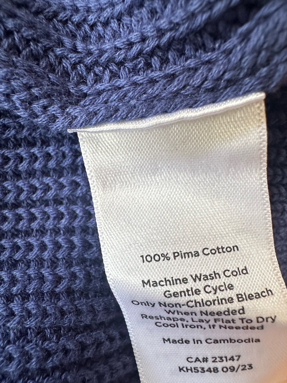 Talbots Women’s Indigo Blue Crewneck Pullover Sweater - Size Large - Picture 9 of 9